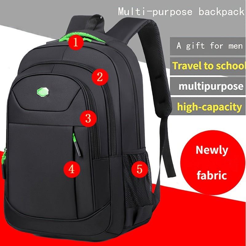Unisex Business Backpack - Large Capacity Laptop Bag with Multiple Compartments, Adjustable Shoulder Straps & Secure Zippers for Travel, Work, and Commuting, Work Laptop Bag | Modern Backpack | Adjustable Straps