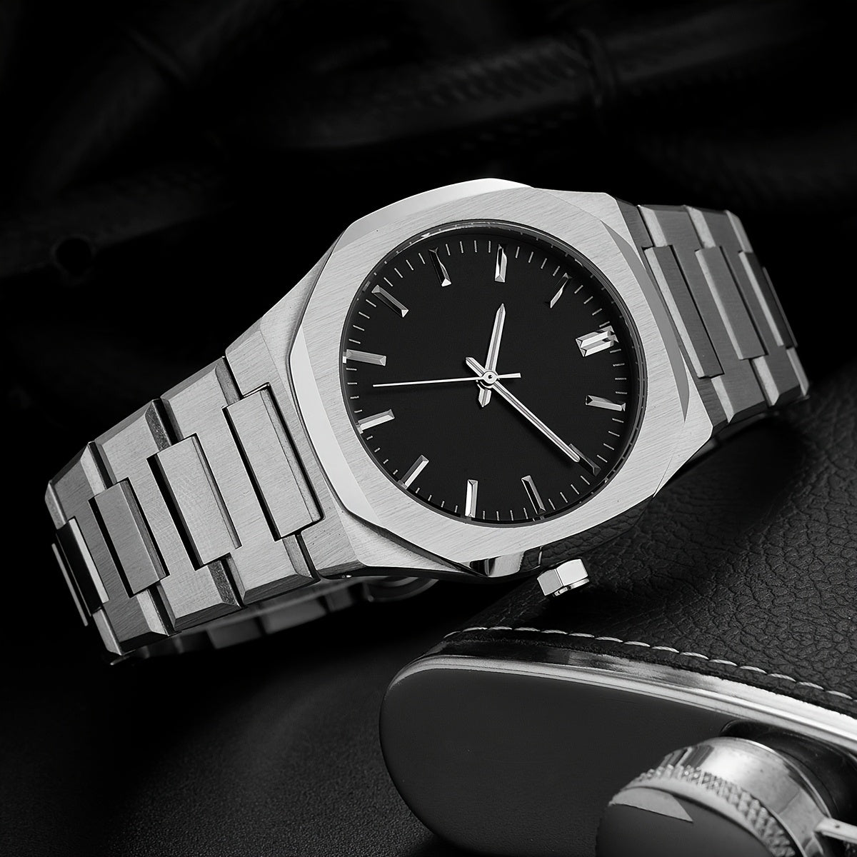 PLADEN Fashion Brand High-end Solid Stainless Steel Ultra-thin Simple Business Men'S Women'S Watch