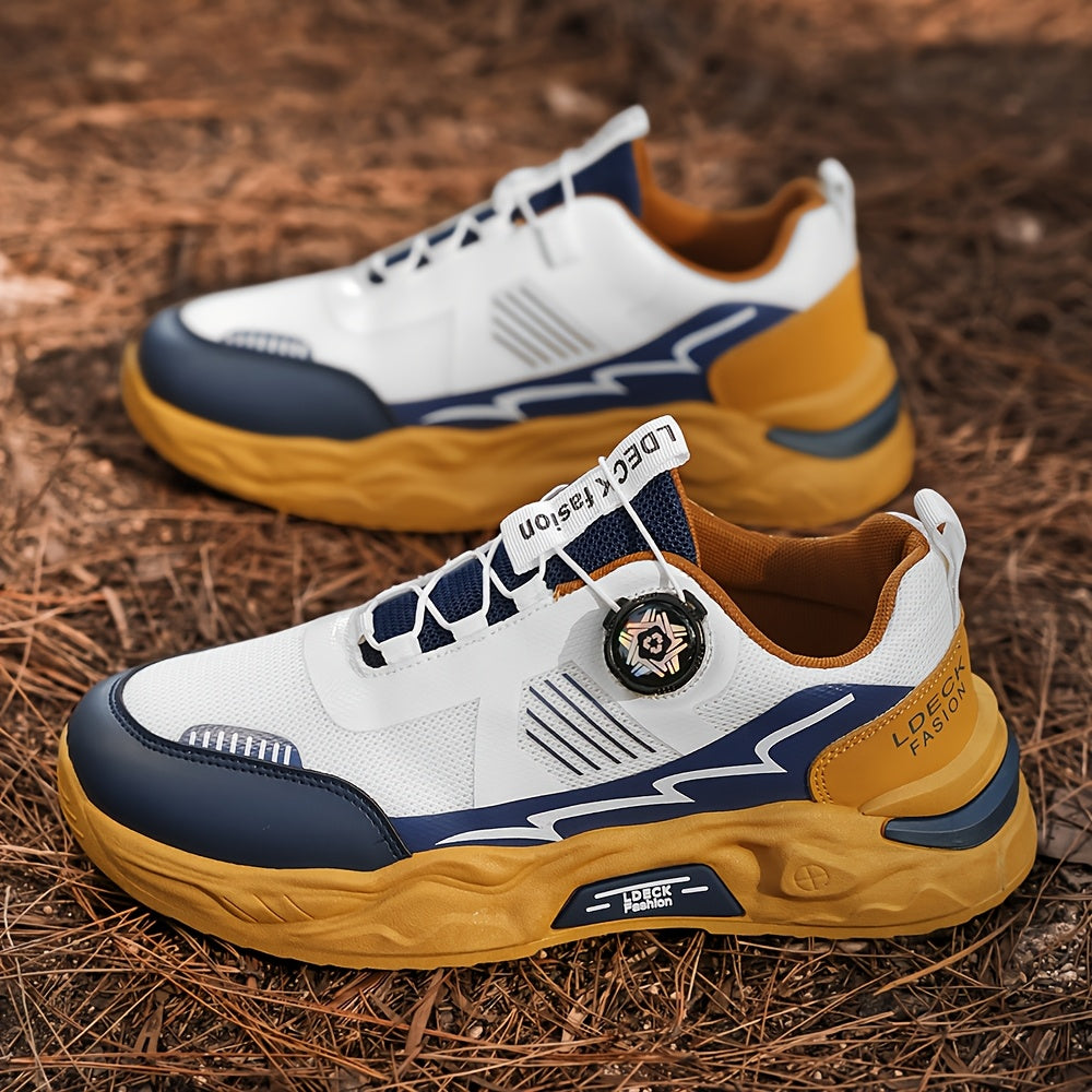 2025 Men'S Slip-Resistant Durable Fashionable Comfortable Height-Increasing Casual Skate Shoes, Low Top Round Toe Lace-Up with Fabric Inner & PVC Sole for All Seasons, Street Style Casual Footwear | Modern Look Sneakers | Dur