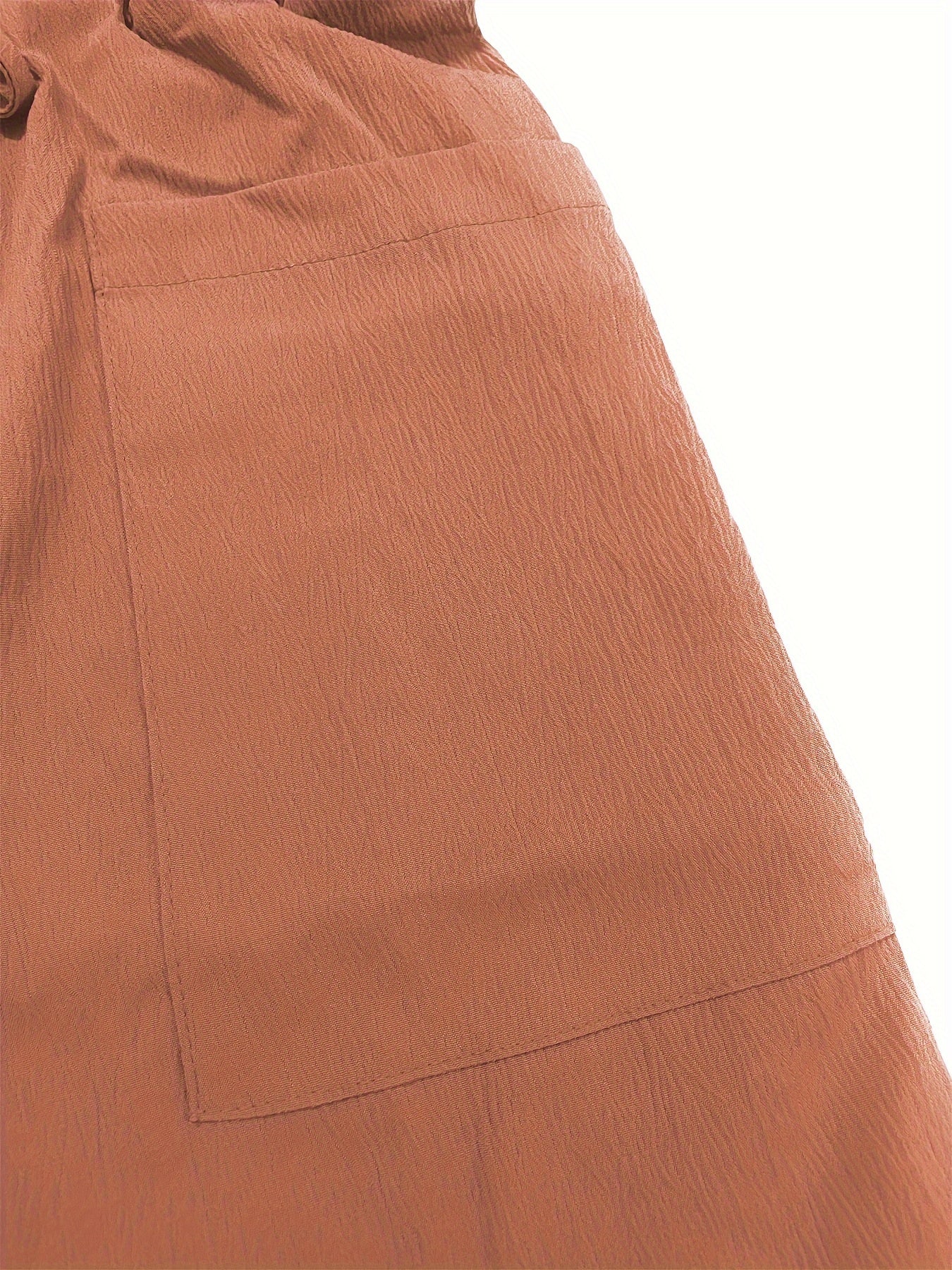 Women's Beige Cargo Shorts - Casual & Stylish, Solid Color with Drawstring Waist and Pockets, Polyester Blend, Machine Washable, All-Season Comfort