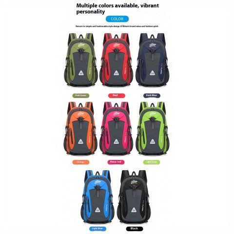35L Large Capacity Hiking Backpack - Durable Polyester, Adjustable Shoulder Straps, Multiple Compartments for Camping, Travel & Outdoor Adventures - Ideal Gift for Hikers, Backpacking Gear