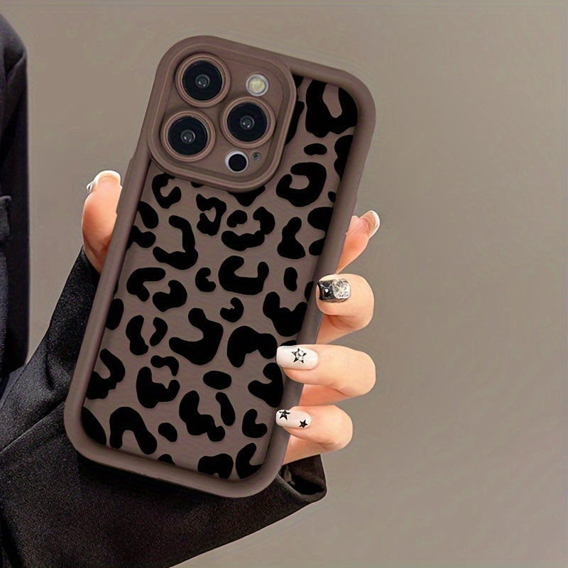 Leopard Painting Case for iPhone 16 15 14 12 11 Pro Max Cover for iPhone 15 14 16 11 12 13 Pro Soft Phone Cases
