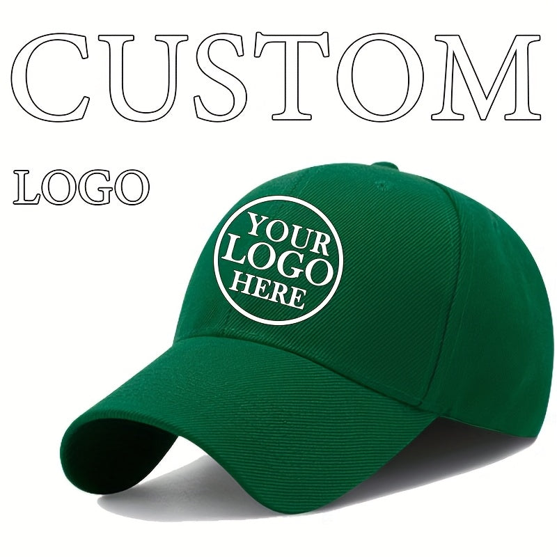 Customizable Baseball Cap - Adjustable, Lightweight Polyester Hat for Men & Women - Personalize with Text, Photos, or Logo - Available in Multiple Colors, Custom Baseball Cap, Without Battery