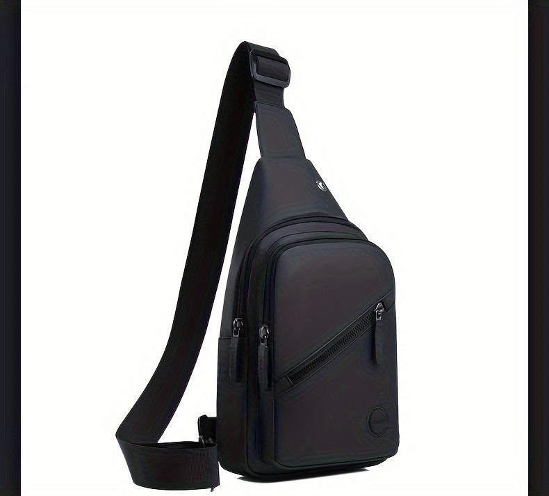 Stylish Men's Chest Bag Multifunctional Student Crossbody Bag Daily Commuting Trendy Versatile Shoulder Bag Outdoor Sports Bag Riding Small Backpack