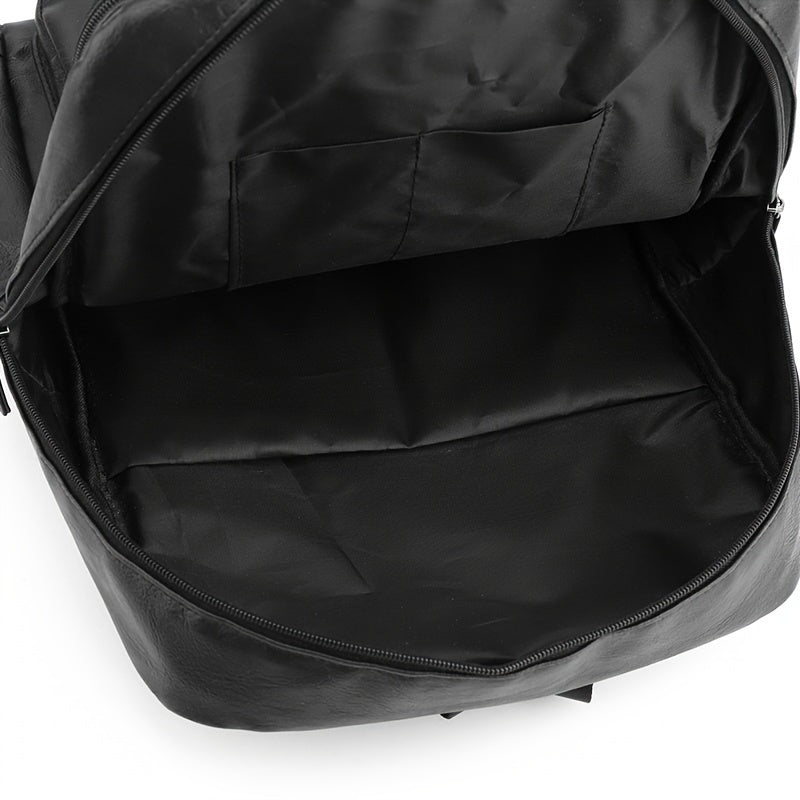 Men'S Simple Large Capacity Business Travel Backpack, Material, Daily Commute Sports Casual Computer Bag for College Students
