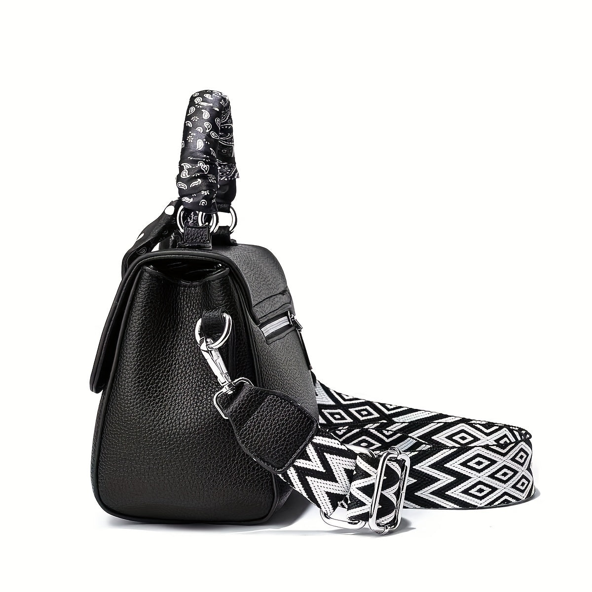 High-looking, light luxury, forest style 2024 new Dai Fei bag, hand-held, crossbody, single Handbag, versatile and fashionable small square bag