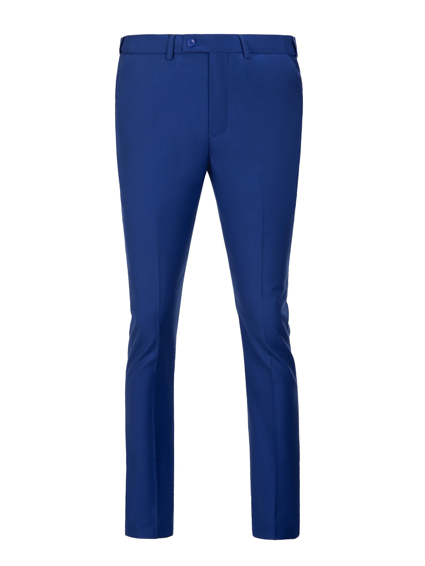 SAILIINY Men'S Solid Color Polyester Viscose Blend Dress Pants, Regular Fit All-Season Party Suit Trousers with Pockets, 80% Polyester 20% Viscose, 240g/m² Woven Fabric, 100% Polyester Lining, for Mature Occasions