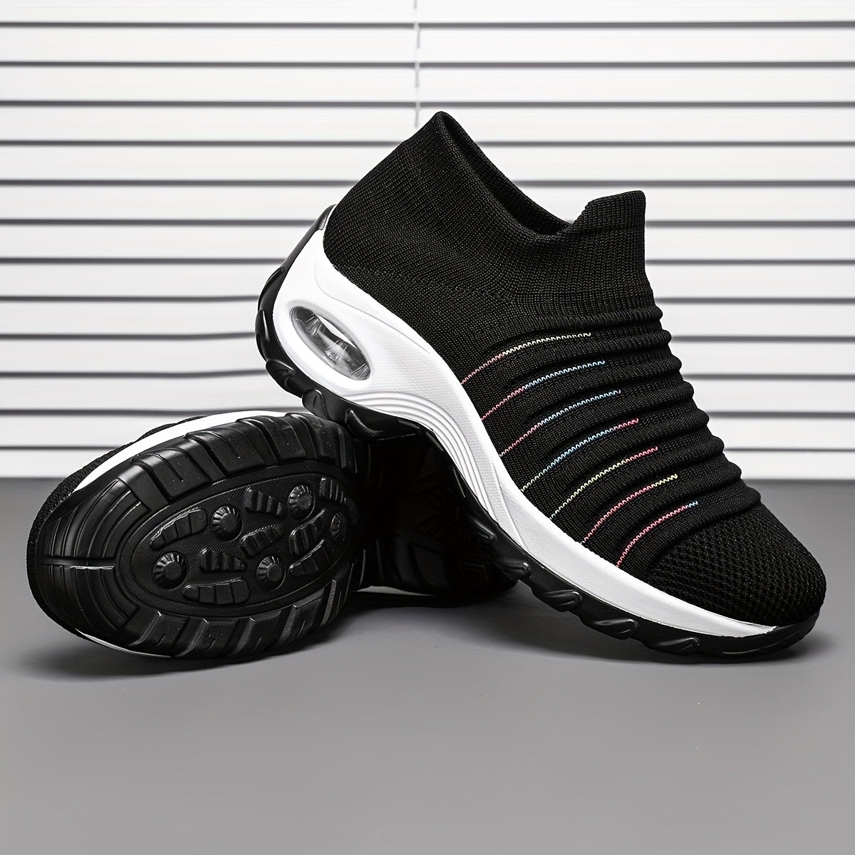 Women's Slip- Shoes - Lightweight Breathable Fabric Upper, Soft Cushioned PU Sole, Low-Top Casual Sneakers for Walking, Jogging & Casual Attire - All-Season Comfort (Black), Ladies Sneakers, Allseason Footwear, Stylish Slipon