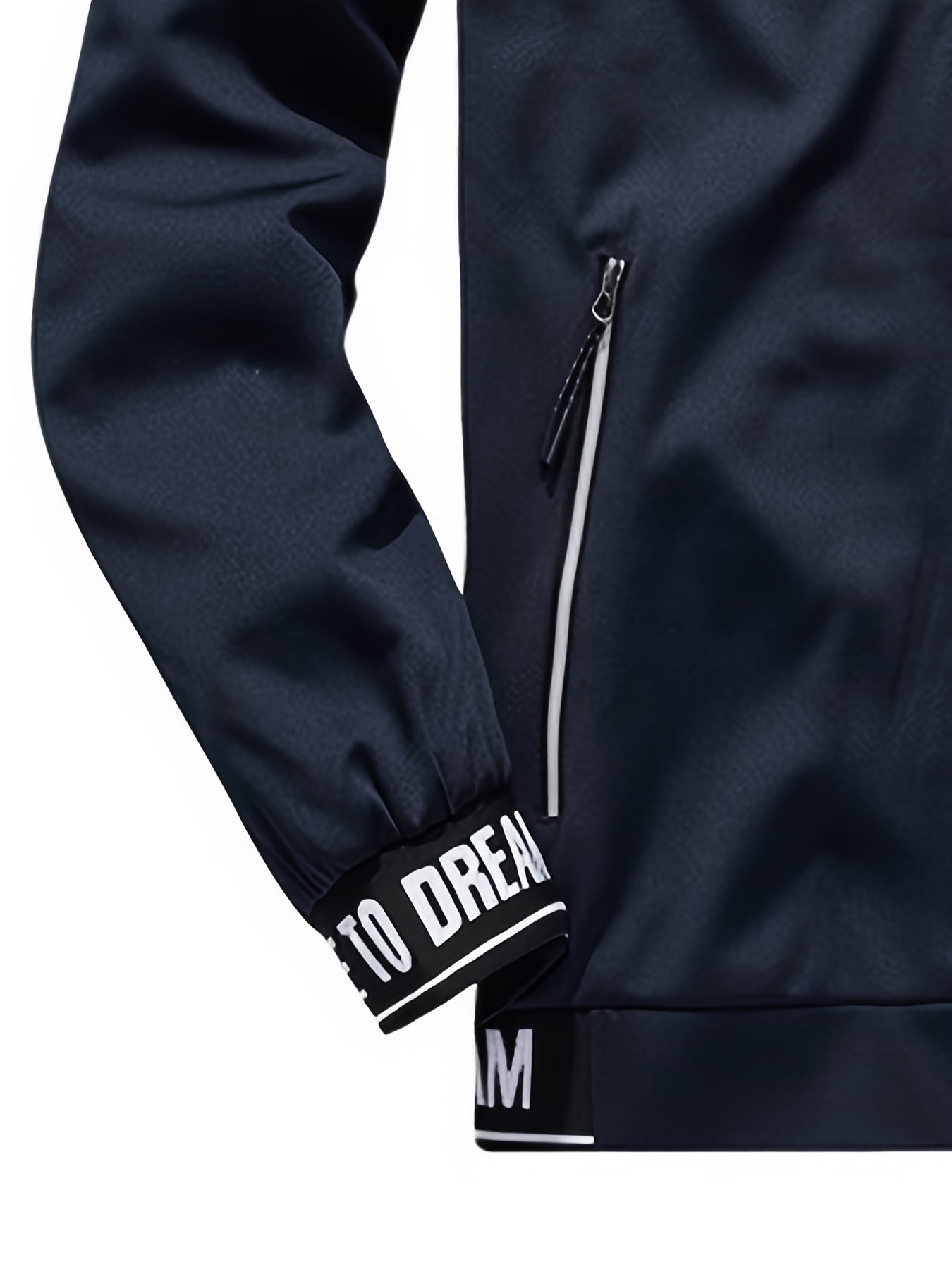 Spring and Autumn Men's Stand Collar Sports Casual Pants Suit