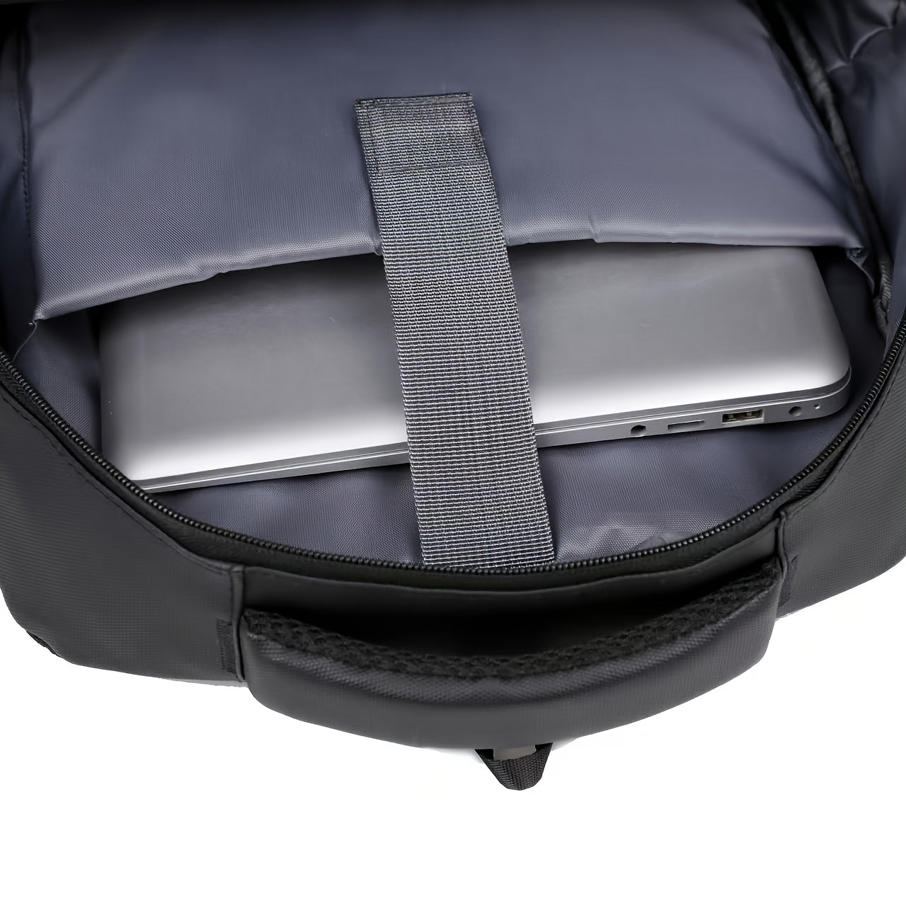 40.89cm Laptop Backpack - Durable Synthetic Leather High Quality Shockproof Multi-Compartment Sporty Design Convertible Shoulder & Top Handles for Commuting Travel School College