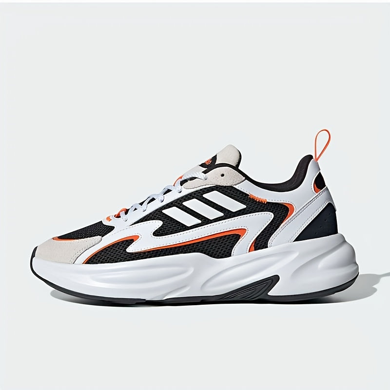 Adidas Men'S & Women'S JH7371 Running Shoes - Breathable Mesh Upper, Cushioned EVA Sole, Lightweight Low-Top Design for Gym, Training & Casual Wear - White/Black/Orange Accents, Gym Shoes, Sleek Sporty Look, Durable Rubber So