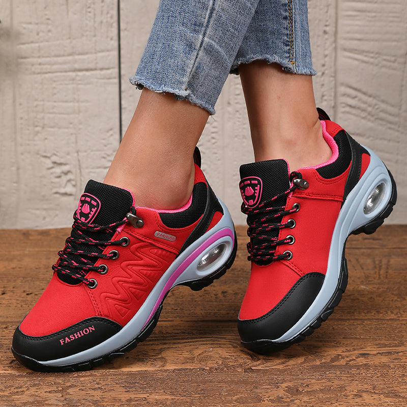 Women'S Athletic Sneakers, Thick Sole Soft Sole Fashion Outdoor Hiking Non-slip Casual Walking Shoes