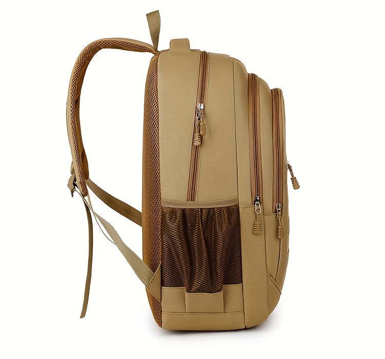 Leisure Backpack, Large Capacity Backpack, Suitable for Men and Women, Height 48cm, Length 33cm, Thickness 20cm, Can Hold 17-inch Laptop, Equipped with Adjustable Shoulder Straps, Ideal Choice for Daily Outdoor Commuting, Tra