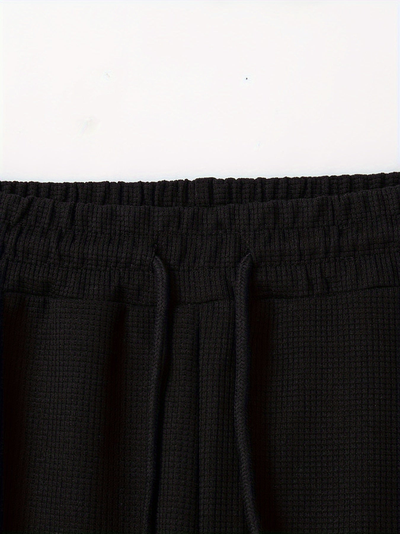 Baseball Collar Jacket and Pants Set in Waffle Fabric