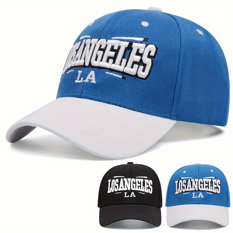 LOS ANGELES Embroidered Baseball Cap - Adjustable, Lightweight & Stylish Sun Hat for Men and Women