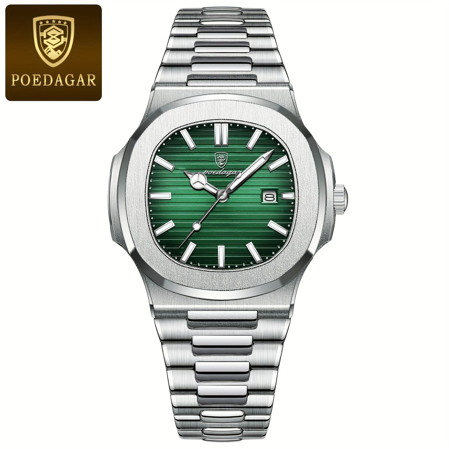 POEDAGAR New Men's Watch With Luminous Calendar, Trendy For Students, Cool And Hot Sale Quartz Wristwatch