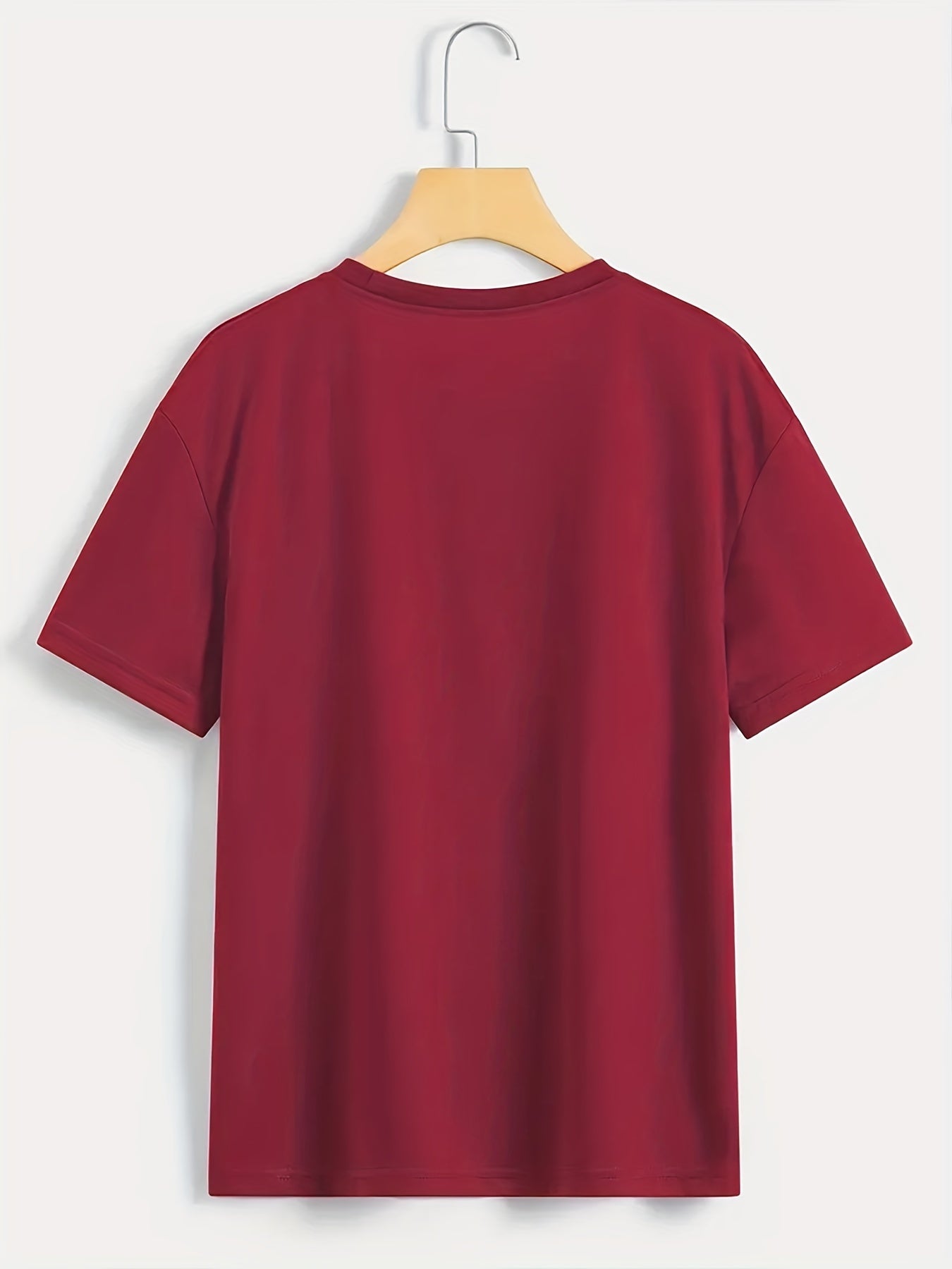 Finger Heart Print T-Shirt, Short Sleeve Crew Neck Casual Top For Summer & Spring, Women's Clothing