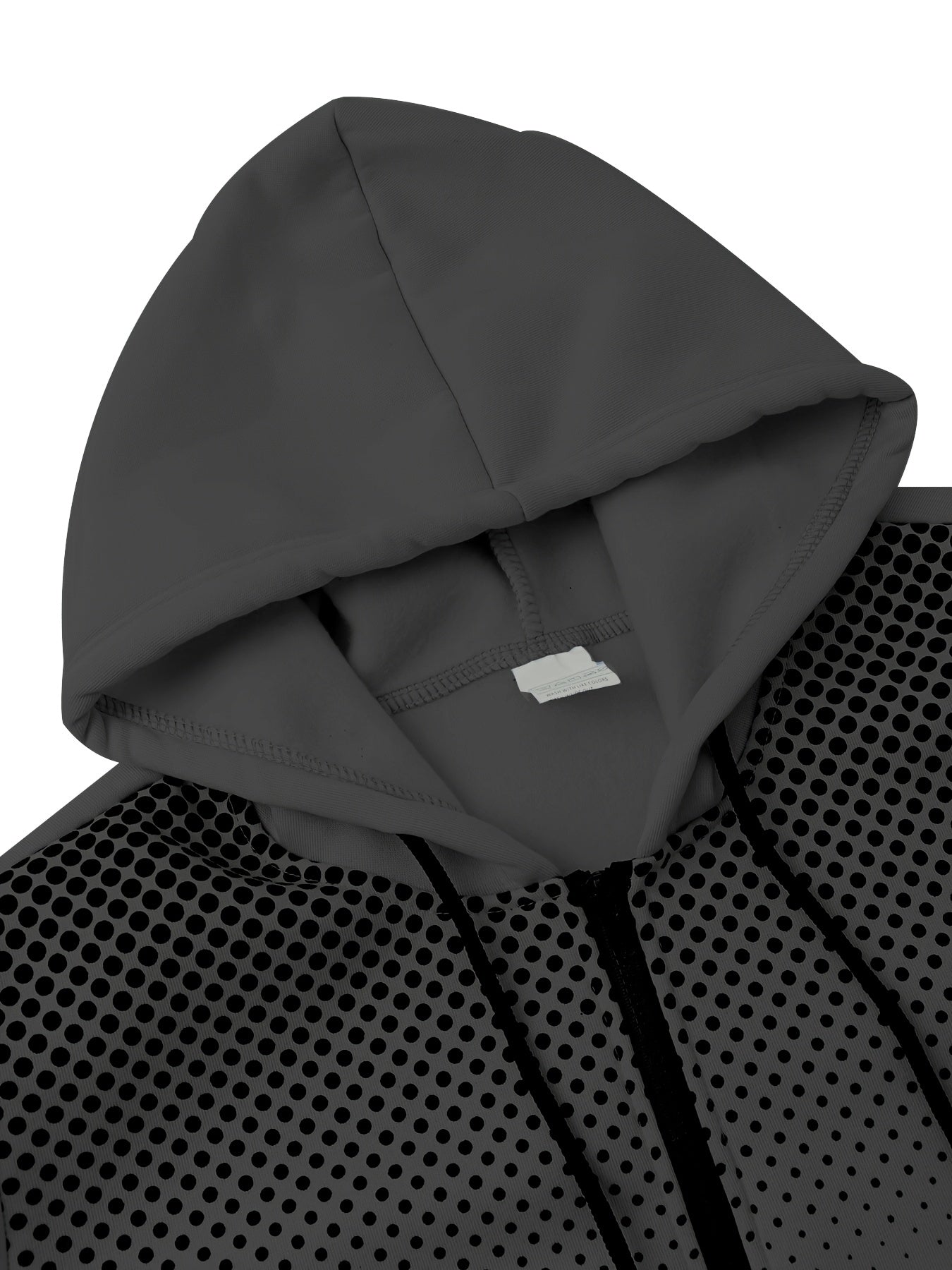 Autumn and Winter Zip-Up Jacket Set with Fleece Hooded Jacket and Button Front
