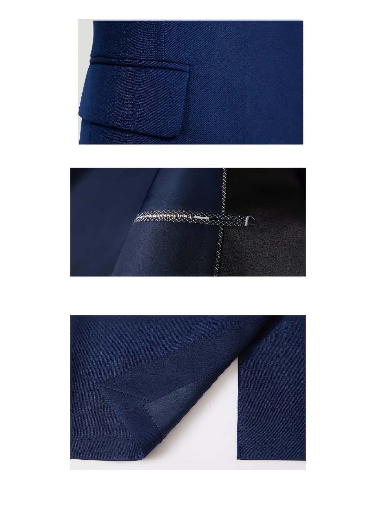 2pcs Luxury Classic Men'S Solid Color Suit - Notched Lapel Blazer and Pants, Regular Fit, Long Sleeve, Traditional Silhouette, Ideal for Weddings, Business Meetings - High-Quality Fabric, Comfortable Wear, Stylish Design, Wed
