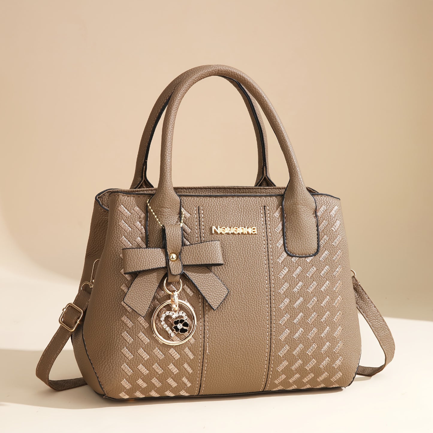Gift for Mom, Stylish Large Capacity Crossbody Bag with Embroidery, Shoulder or Diagonal Carry Women's Handbag, Fashionable Tote Bag for Family, Perfect Gift for Mother