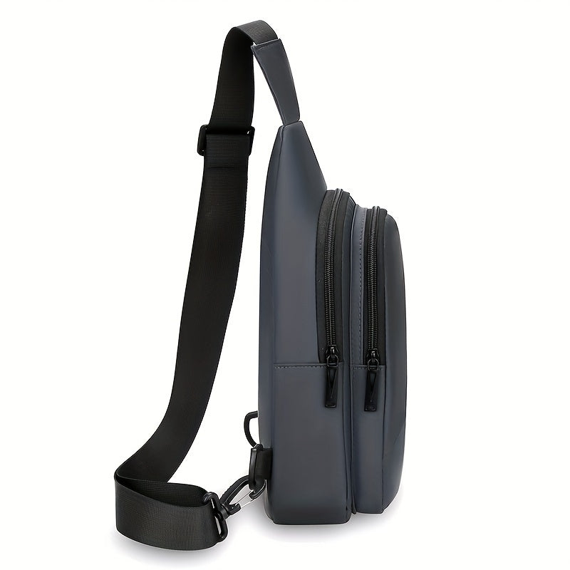 Men'S Chest Bag with Large Capacity, Stylish Crossbody Bag That Allows for Versatile Carrying Options, Perfect for Outdoor Sports And Travel.