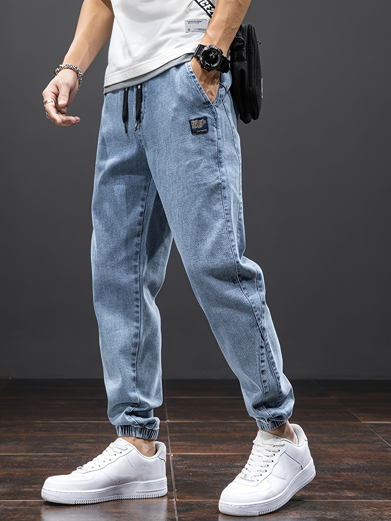 Men's Street Jeans Loose and Comfortable Overalls