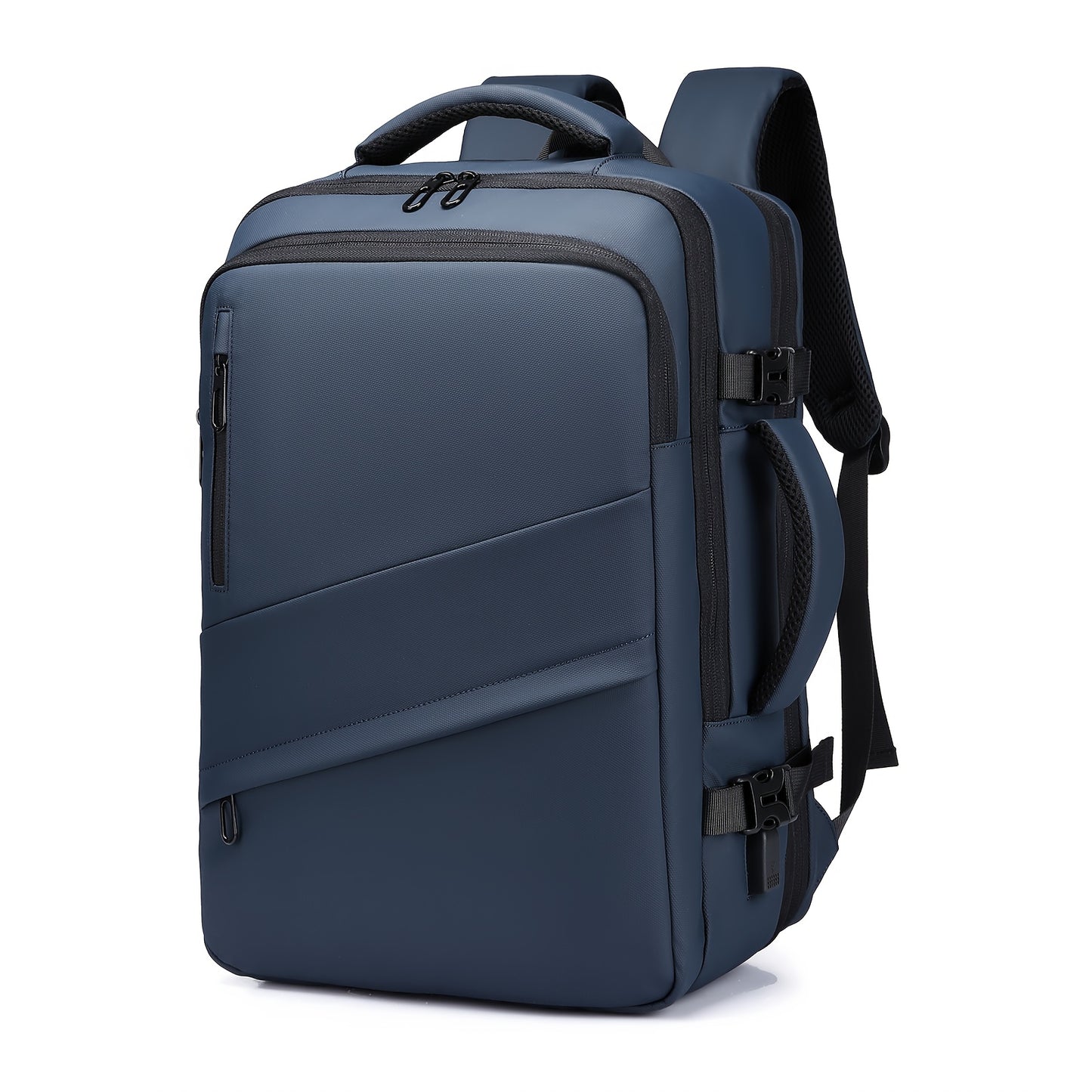 1pc HUABUPS Expandable Travel Backpack with USB Charging Port, 39.62 cm Laptop Backpack for Men & Women, High Quality Business Commuter Backpack with Multiple Compartments, Dilation Design & Padded Straps - Ideal Gift for Chr