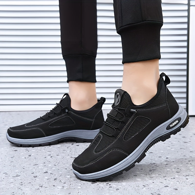 NeoFlex Men'S Breathable Running Shoes - Elastic Weave Upper & Cloud Cushion Technology, Lightweight Low-Top Design for Gym, Workout, Streetwear - All-Season Comfort, Gym Footwear, Sleek Sporty Look, Durable Rubber Sole