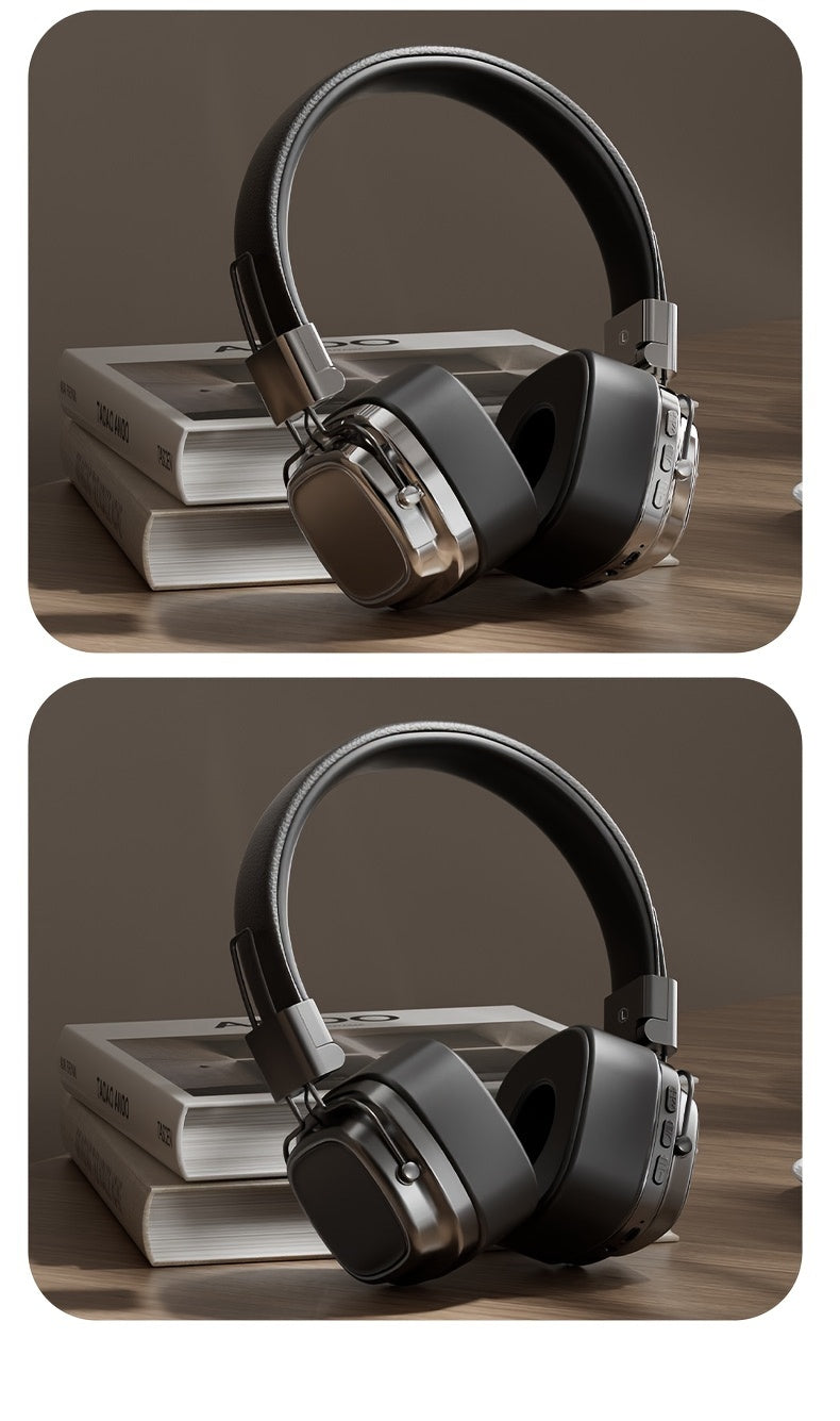 Vintage-Inspired Over-Ear Wireless Headset With Wireless 5.3 Chip - No Lag Gaming, Hi-Fi Sound & Deep Bass, Long-Lasting 350Mah Battery, Ideal For Music Lovers & Athletes
