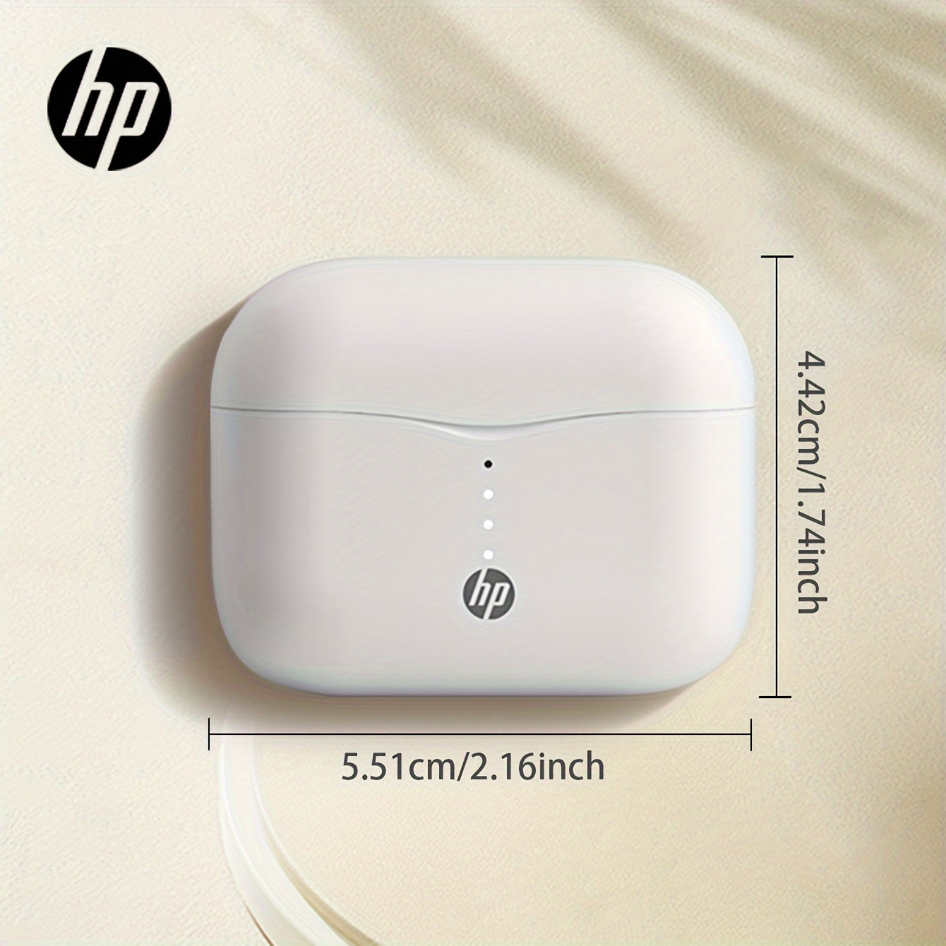 HP True Wireless ականջակալներ, թեթև ականջակալներ ներկառուցված միկրոֆոնով, որոնք ապահովում են հիանալի ձայն և երկար հեռավորության վրա կապ, լիցքավորման պատյանով - հարմար են և՛ iPhone-ի, և՛ Android սարքերի համար։