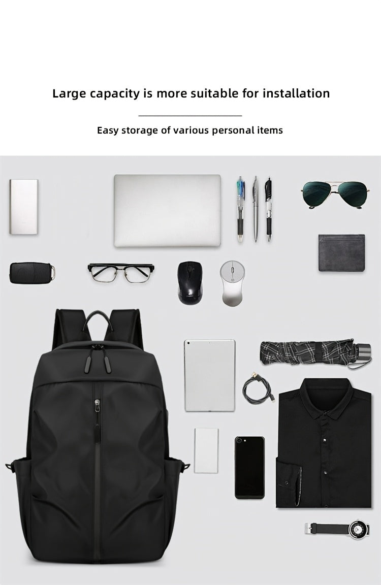 TMOOS Lightweight Large Capacity Backpack - Heavy-Duty Oxford Fabric Travel, Gym, Hiking, Laptop Backpack with Multiple Compartments, Padded Shoulder Straps - Convertible Crossbody Bag for Men, Women, Students, Professionals