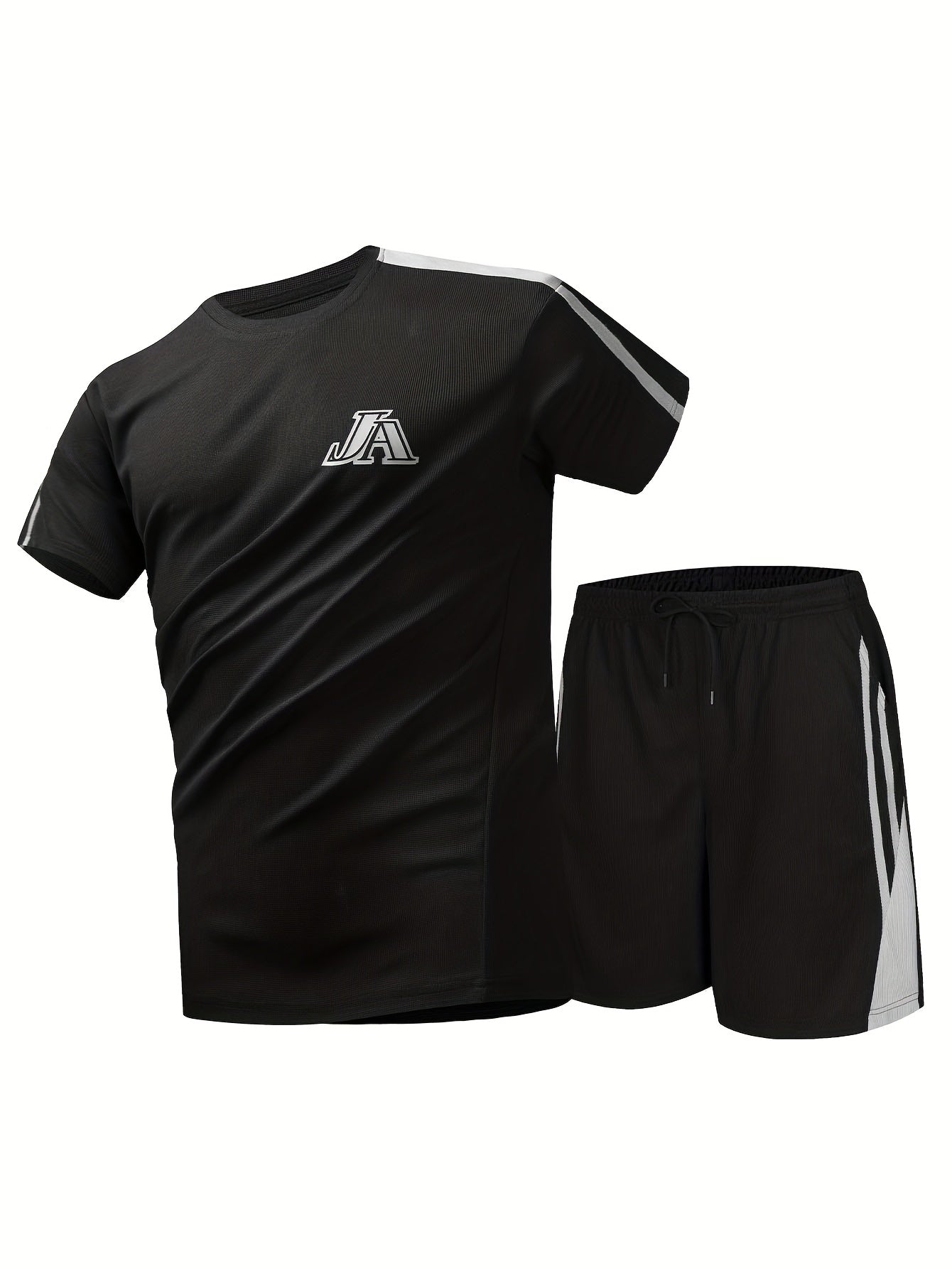 Men'S Casual Sportswear Set, Trendy And Versatile Two-Piece Outfit.