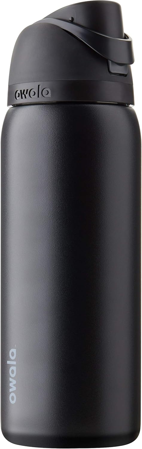 Owala Freesip Insulated Stainless Steel Water Bottle with Straw for Sports, Travel, and School Bpa-Free Sports Water Bottle, 24 Oz, Denim