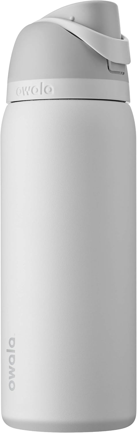Owala Freesip Insulated Stainless Steel Water Bottle with Straw for Sports, Travel, and School Bpa-Free Sports Water Bottle, 24 Oz, Denim
