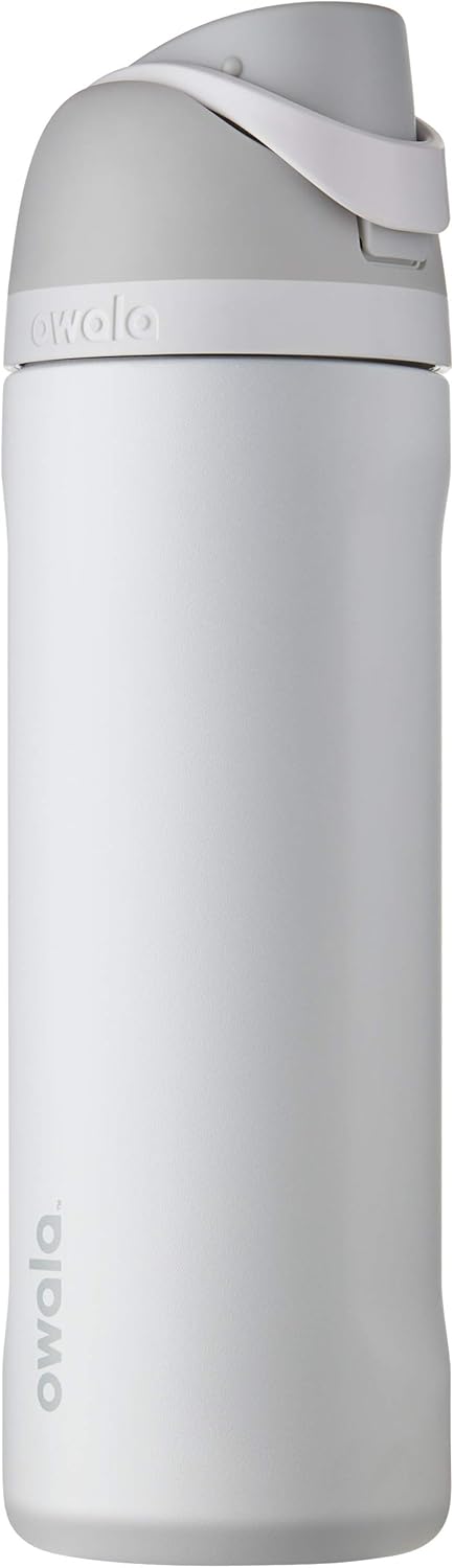 Owala Freesip Insulated Stainless Steel Water Bottle with Straw for Sports, Travel, and School Bpa-Free Sports Water Bottle, 24 Oz, Denim