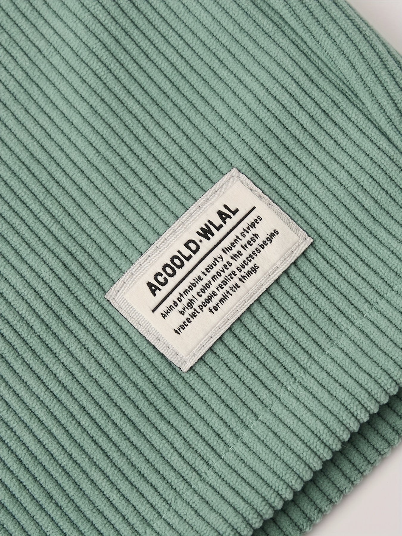 Pearson OBM Men's Corduroy Casual Shorts, White Drawstring, Polyester, Machine Washable, Slightly Elastic Fabric, Comfortable in Summer