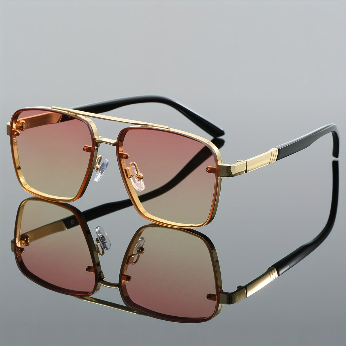 1pc Stylish Unisex Retro Square Fashion Glasses - Trendy Versatile Eyewear, Perfect for Fashion Accessory