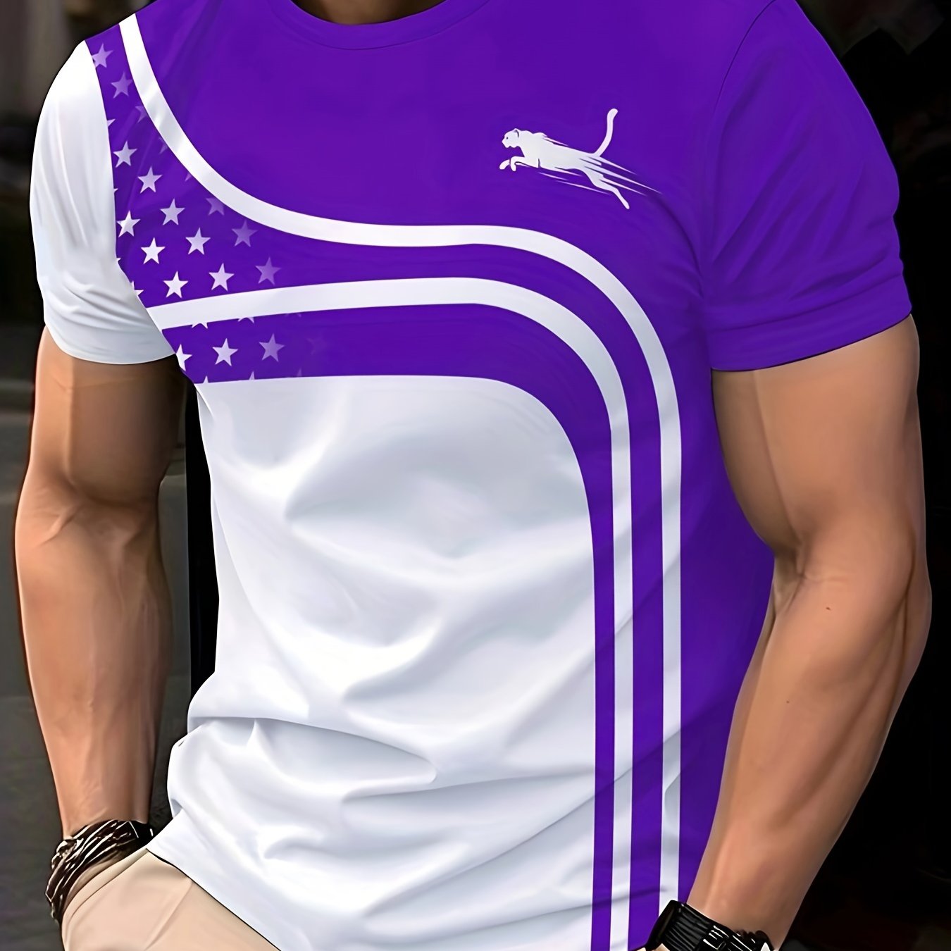 Men's Fashion Casual Round Neck T-shirt