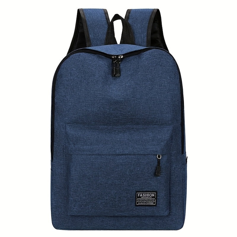 1pc Large Capacity Foldable Backpack - Lightweight Business Laptop Bag with Zipper Closure, Adjustable Shoulder Straps (Up to 50cm), Spacious Main Compartment - Durable Polyester Backpack for Men, Professionals, Students - Tr