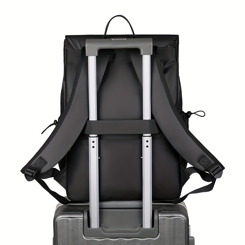 Stylish Men's Large Capacity Backpack - Perfect for Daily Commute, Business Travel & Casual Outings | Durable Fabric, No Battery Required