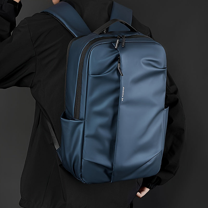 Tic-Tac-Toe Men'S Lightweight Large Capacity Backpack - Casual Minimalist Design with Multiple Compartments, Durable Fabric for Outdoor Travel, Commuting & Work, Travel Backpack, Commuting Bag, Modern Backpack, Sturdy Constru
