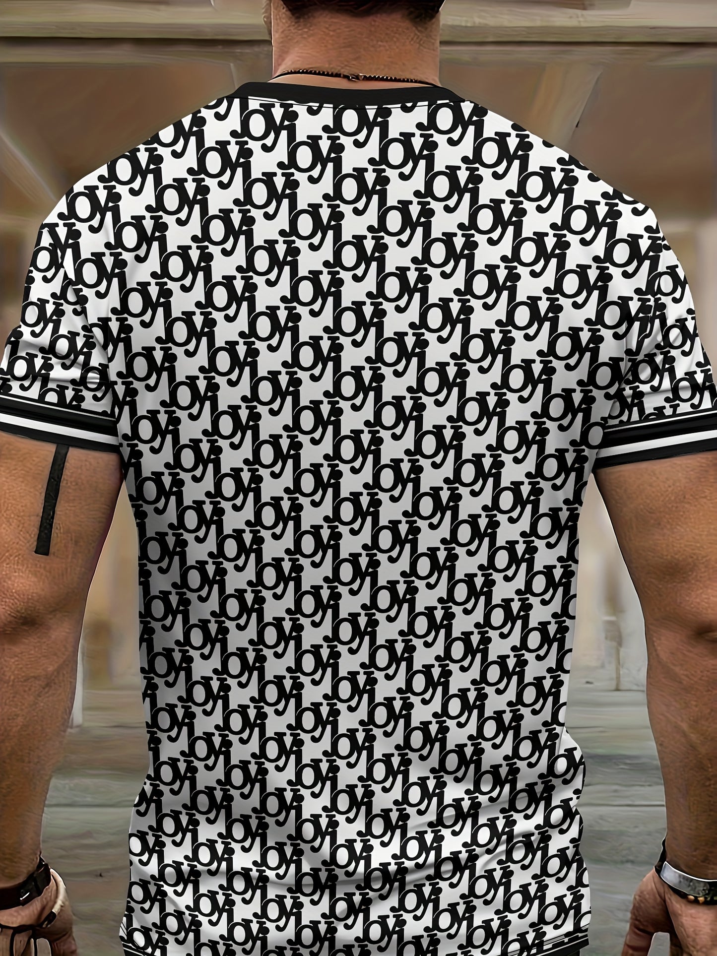 Men'S Summer Sports Round Neck Short-Sleeved Top And Shorts Combination Two-Piece Suit, 3D Print Casual Suit, Street Fashion All-Match Clothing