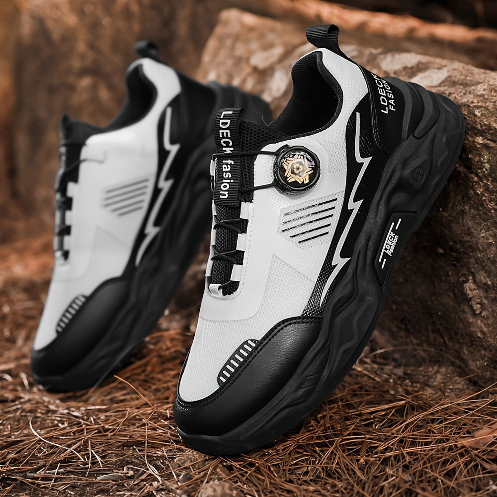 2025 Men'S Slip-Resistant Durable Fashionable Comfortable Height-Increasing Casual Skate Shoes, Low Top Round Toe Lace-Up with Fabric Inner & PVC Sole for All Seasons, Street Style Casual Footwear | Modern Look Sneakers | Dur