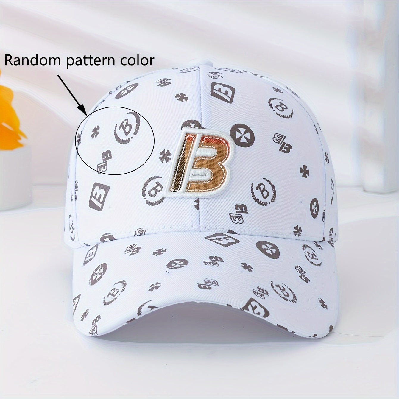 Letter B Embroidery Baseball Cap Classic Solid Color Trendy Dad Hat Lightweight Adjustable Sun Hats For Women & Men