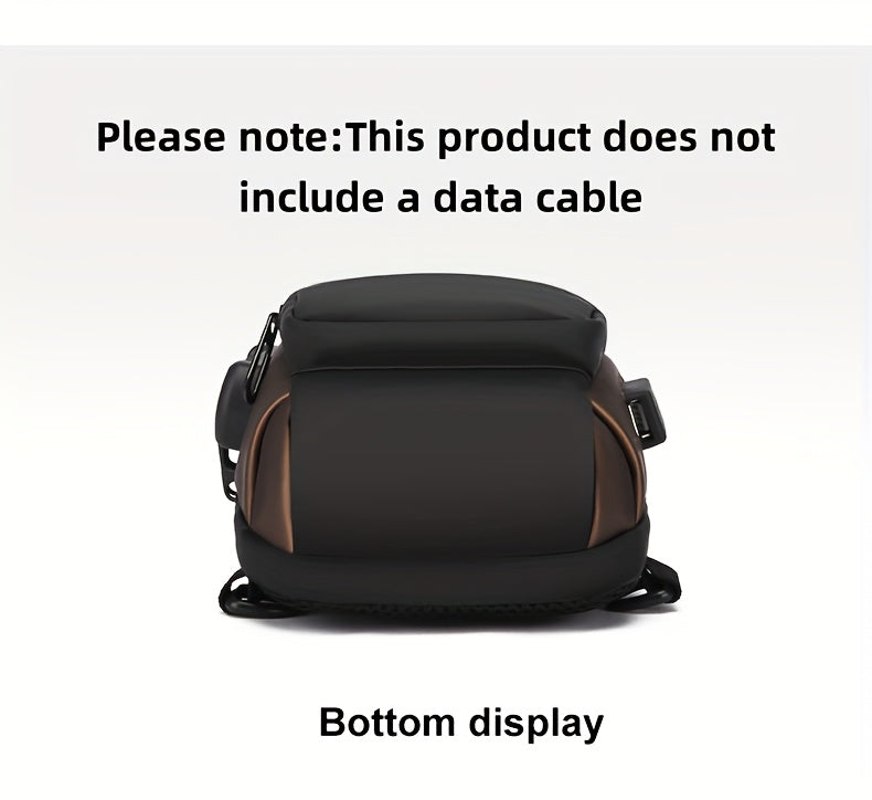 Men'S Crossbody Bag with Password Lock, Anti-Theft Chest Bag, Trendy Casual Sports Shoulder Bag, Large Capacity Crossbody Men'S Bag, Daily Commuting Shoulder Bag