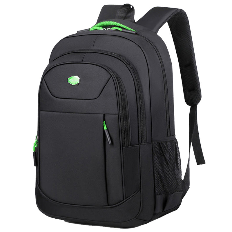 Unisex Large Capacity Business Backpack - Stylish Black Travel & Commuter Bag with Multiple Compartments, Laptop Sleeve, and Adjustable Shoulder Straps for Men and Women, Travel Backpack