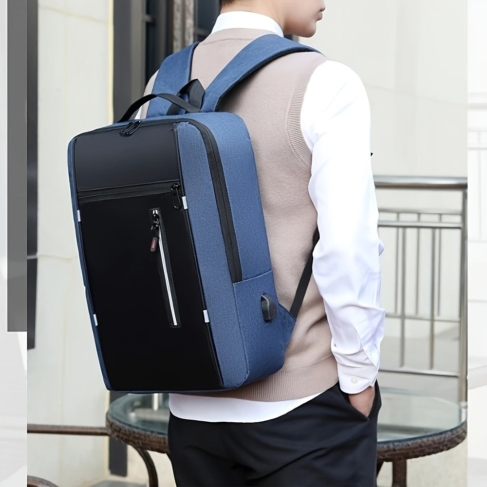 INNBagOther Stylish Unisex Business Backpack - Large Capacity, Multi-Compartment, Adjustable Straps, Durable for Travel, Commuting & Outdoor Adventures, Blac