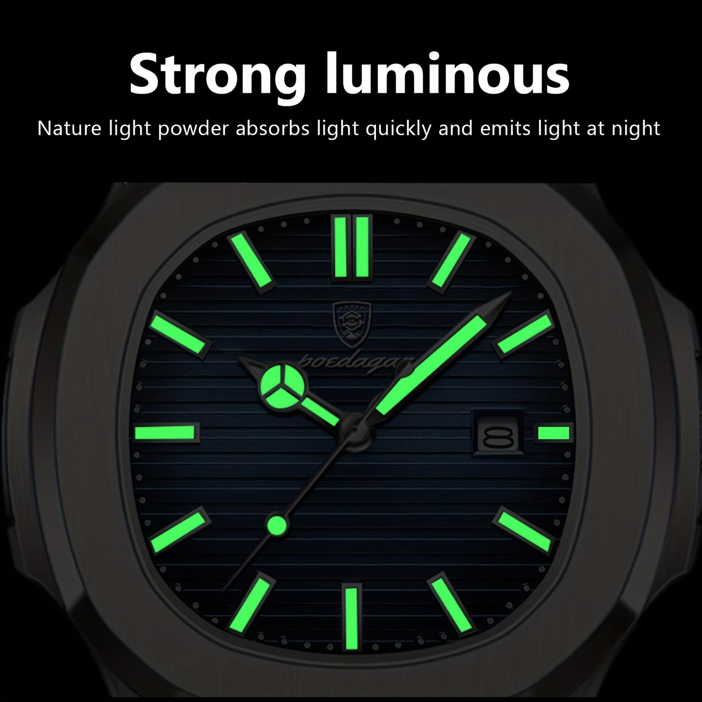 POEDAGAR New Men's Watch With Luminous Calendar, Trendy For Students, Cool And Hot Sale Quartz Wristwatch
