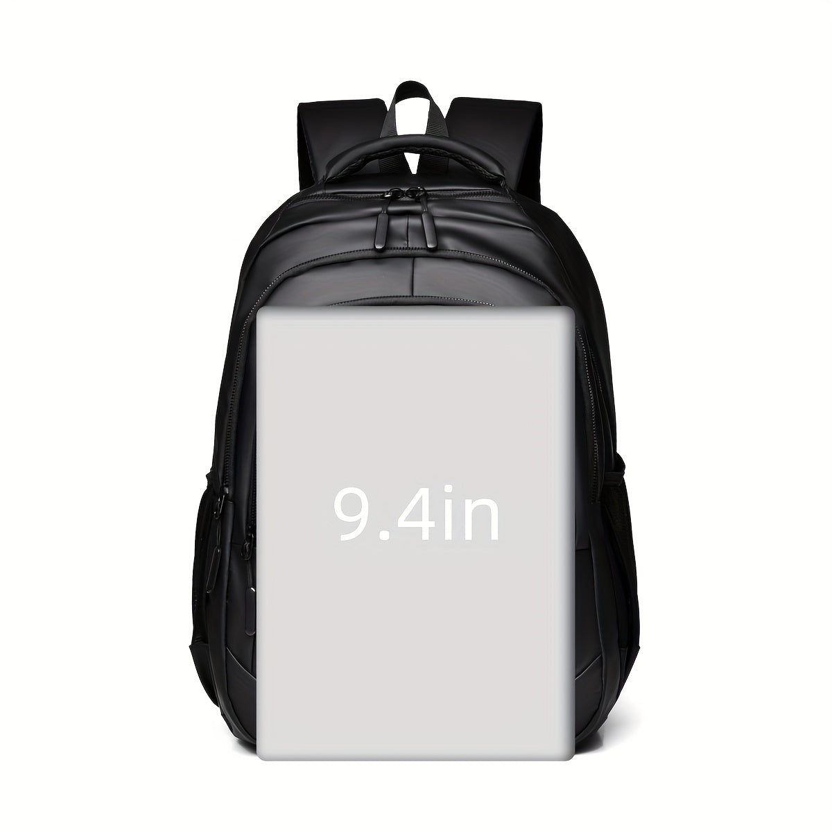 1pc Wear-Resistant Men'S Large Capacity Backpack - Travel, College, Sports, Holiday Essentials with Lightweight Adjustable Shoulder Straps, Zipper Closure, and Solid Colors, Nylon, Business Casua