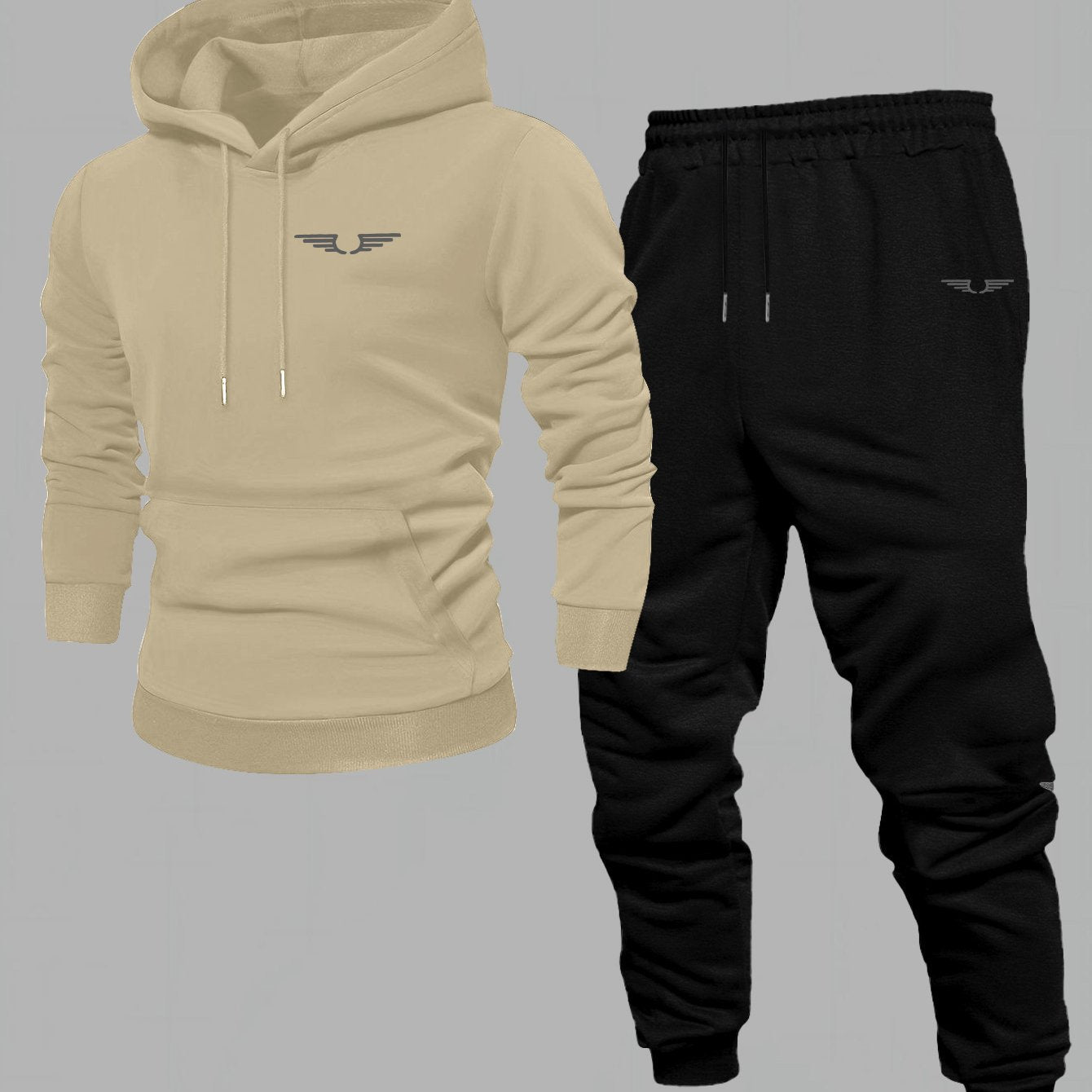 Men'S Casual Fleece-Lined Hoodie - "Sonic" Graphic Print, Loose Fit, Long Sleeve Pullover with Kangaroo Pocket, Black, Fall/Winter Streetwear, Casual Wear Hoodie|Graphic Print Hoodie|Fleece Lined Interior, Sweater Hoodie